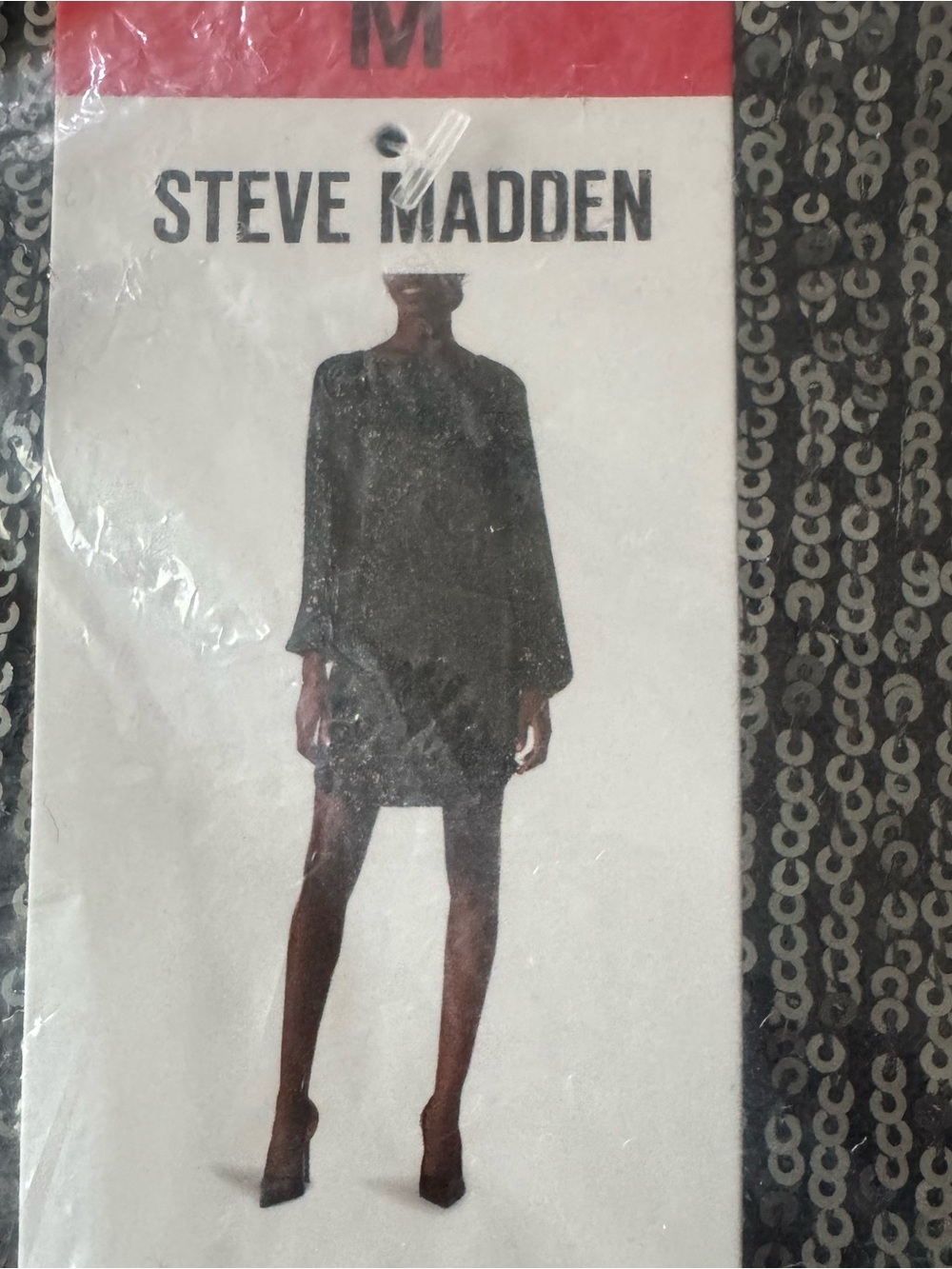 Steve Madden Gray Sequin Sweater Top - Picture 4 of 4